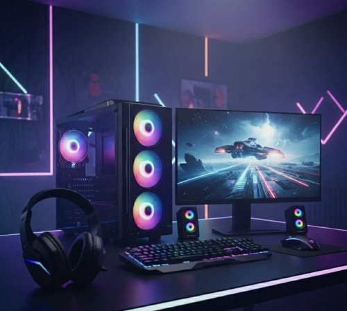 Full setup gaming pc - setup,