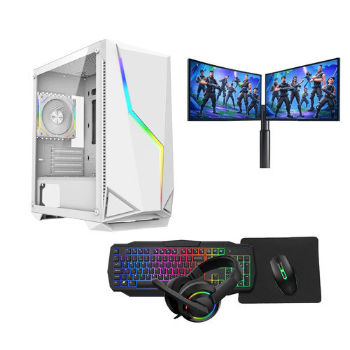 Dual screen monitor full setup - monitor,